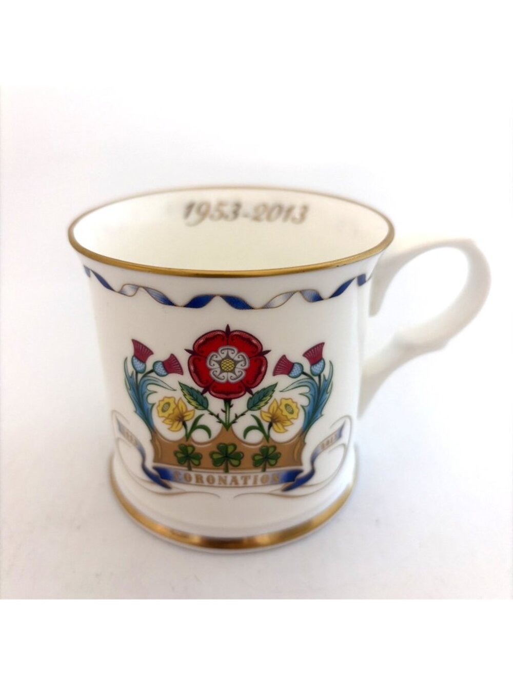 Fortnum & Mason Queen Elizabeth II Coronation 60th Anniversary Bone China Mug 3"